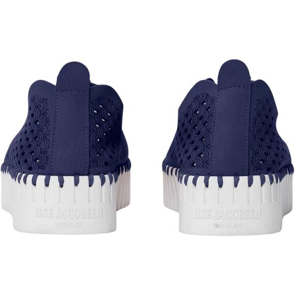 NWT Ilse Jacobsen Tulip 3373 Women's Platform Slip-On Shoes Dark Indigo Size 10 - Picture 6 of 6